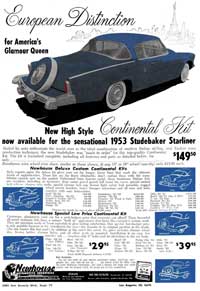 Studebaker continental kit ad